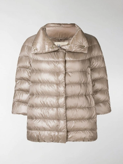 Shop Herno Iconic Aminta Jacket In Neutrals