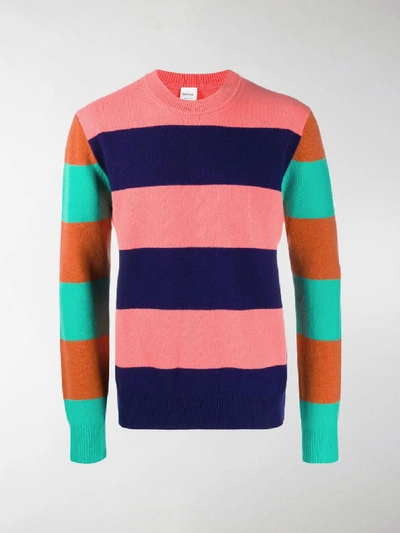 Shop Paul Smith Multi-stripe Sweater In Pink
