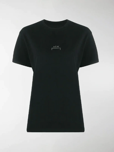Shop A-cold-wall* * Logo Print Crew Neck T-shirt In Black