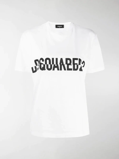 Shop Dsquared2 Logo T-shirt In White