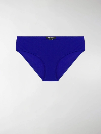 Shop Isabel Marant Sackett Bikini Bottoms In Blue