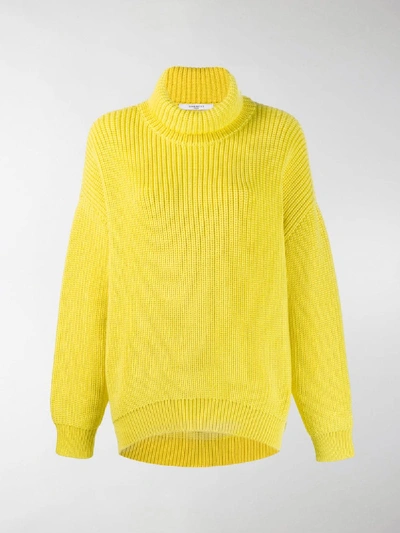 Shop Givenchy Roll Neck Sweater In Yellow