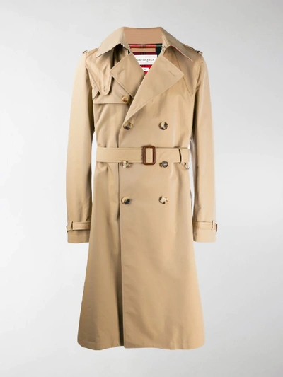 Shop Alexander Mcqueen Hybrid Trench Coat In Neutrals