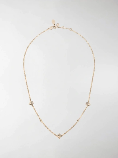 Shop Alexander Mcqueen Delicate Charm Necklace In Gold