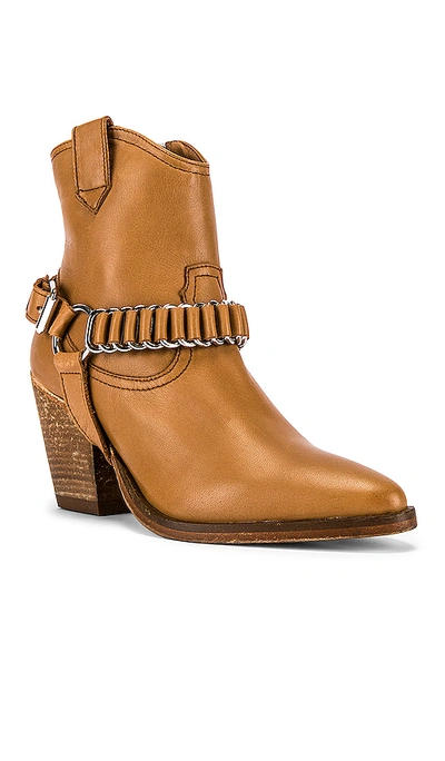 Shop Allsaints Rolene Strap Bootie In Tan