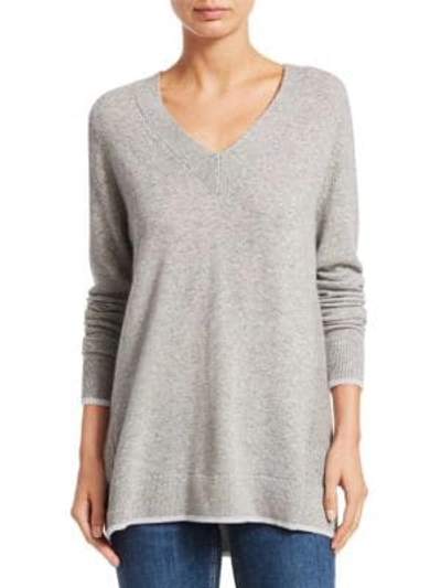 Shop Rag & Bone Yorke Cashmere V-neck Sweater In Light Grey