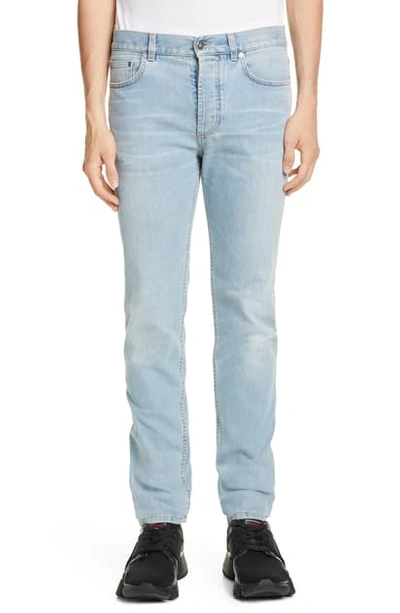 Shop Givenchy Slim Fit Jeans In Pale Blue