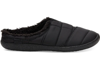 Shop Toms Black Quilted Men's Berkeley Slippers