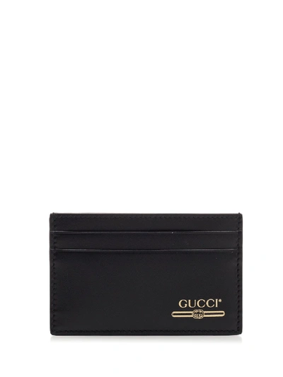 Shop Gucci Logo Cardholder In Black