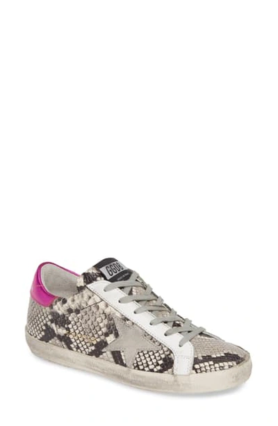 Shop Golden Goose Superstar Sneaker In Snake Print