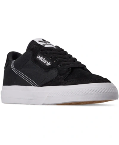 Shop Adidas Originals Adidas Men's Continental Vulc Casual Sneakers From Finish Line In Core Black/ftwr White/cor