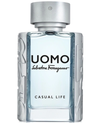 Shop Ferragamo Uomo Casual Life Eau De Toilette Spray, 1.7-oz.