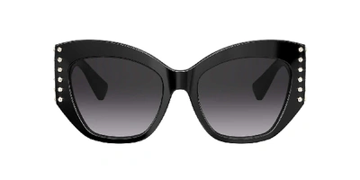 Shop Valentino Woman Sunglasses Va4056 In Gradient Black