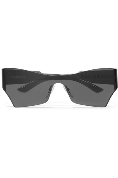 Shop Balenciaga Square-frame Acetate Sunglasses In Black