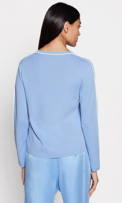 Shop Equipment Lison Silk &amp; Cotton Sweater In Della Robbia Blue