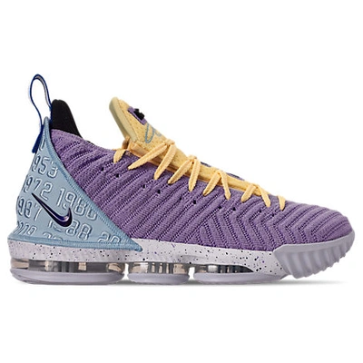 Shop Nike Men's Lebron 16 Basketball Shoes In Purple