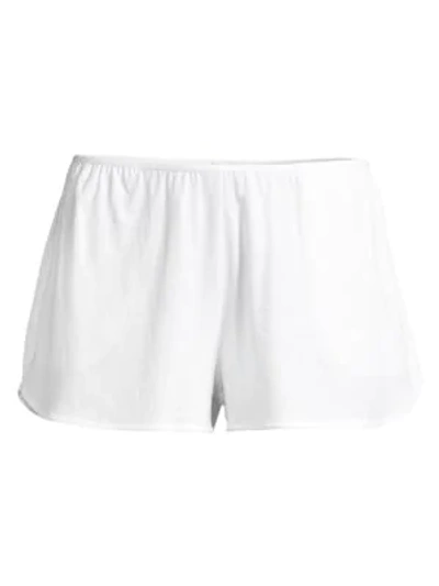 Shop Skin Jo Pima Cotton Shorts In White