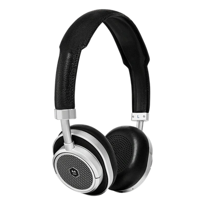 Master & Dynamic ® Mw50+ Wireless On-ear Premium Leather Headphones - Black/silver Metal/black In Black/silver Metal/black