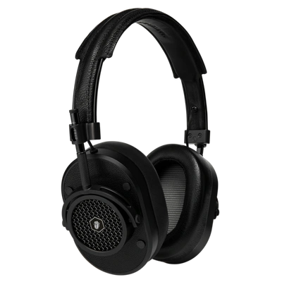 Shop Master & Dynamic ® X The Rolling Stones Wired Over-ear Premium Leather Headphones - Black Metal/black In Color<lsn_delimiter>