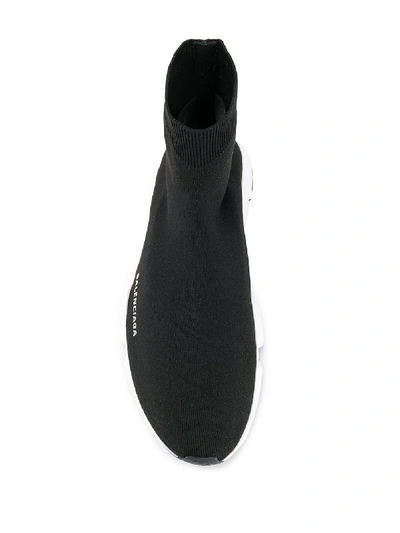 Shop Balenciaga Black Speed Sock Sneaker