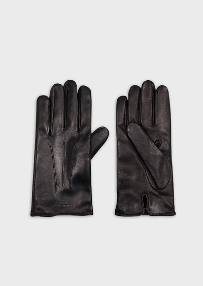 Shop Emporio Armani Gloves - Item 46652900 In Black