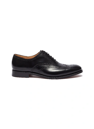 Shop Church's 'berlin' Leather Brogue Oxfords In Black