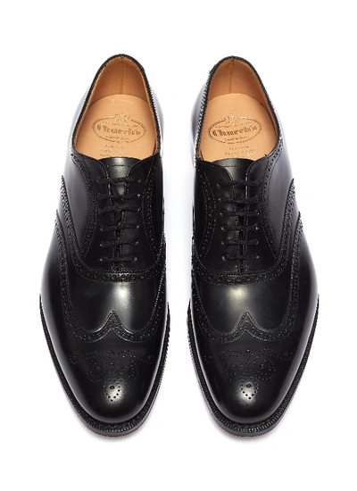 Shop Church's 'berlin' Leather Brogue Oxfords In Black