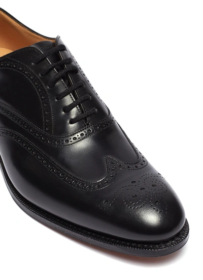 Shop Church's 'berlin' Leather Brogue Oxfords In Black