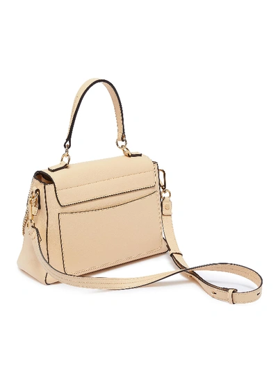 Shop Chloé 'faye Day' Small Leather Shoulder Bag In Blondie Beige