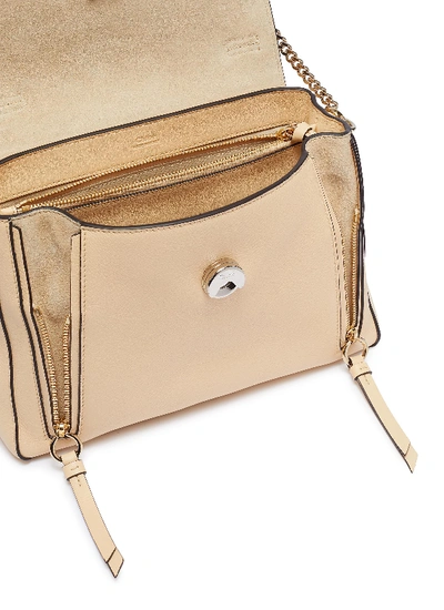 Shop Chloé 'faye Day' Small Leather Shoulder Bag In Blondie Beige