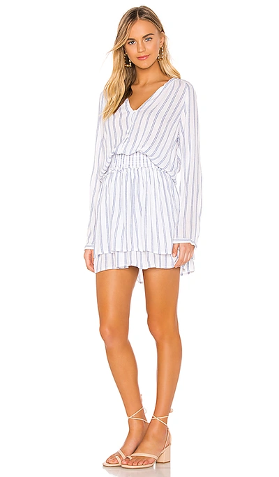 Shop Rails Jasmine Kleid In White. In Marine Stripe