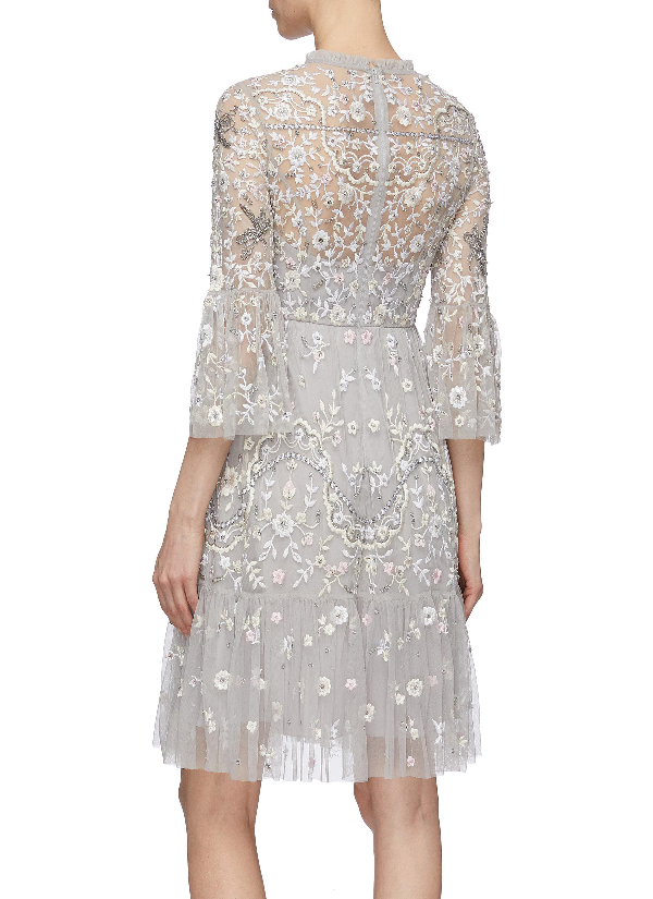 dragonfly garden midi dress