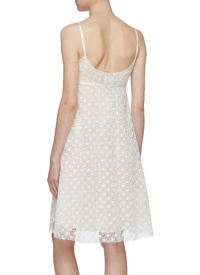 Shop Marc Jacobs Geometric Crochet Lace Empire Waist Slip Dress