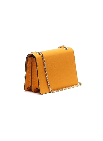 Shop Strathberry 'east/west Mini' Leather Crossbody Bag In Blossom Yellow