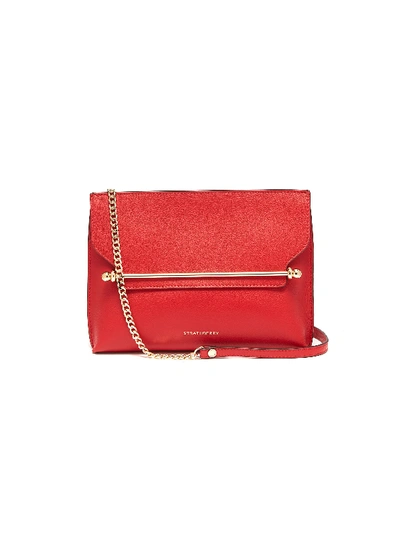 Shop Strathberry 'stylist' Leather Clutch In Red