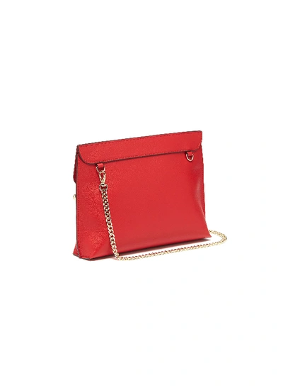 Shop Strathberry 'stylist' Leather Clutch In Red