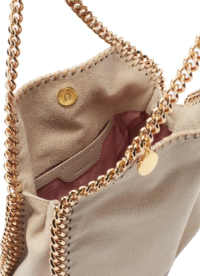 Shop Stella Mccartney 'falabella' Mini Shaggy Deer Tote Bag