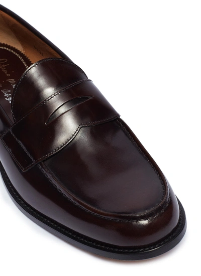 Shop Antonio Maurizi 'cordivan' Leather Penny Loafers In Brown