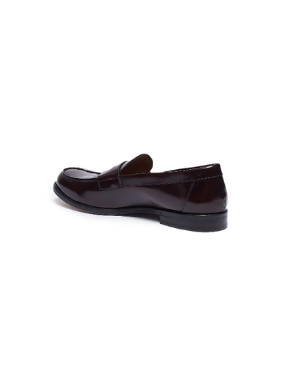 Shop Antonio Maurizi 'cordivan' Leather Penny Loafers In Brown
