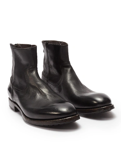 Shop Project Twlv 'flame' Leather Boots In Black