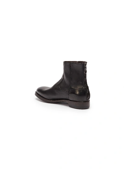 Shop Project Twlv 'flame' Leather Boots In Black