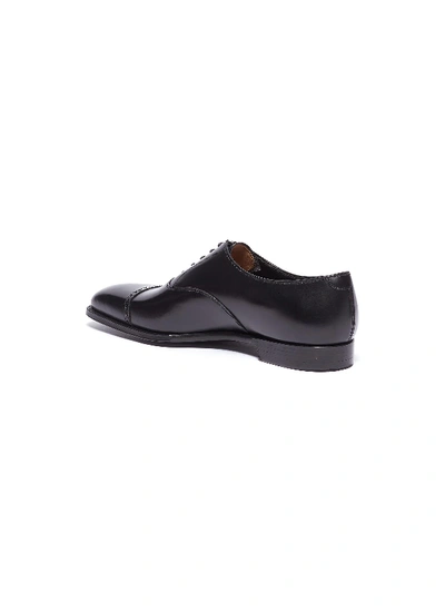 Shop George Cleverley 'charles' Leather Oxfords In Black