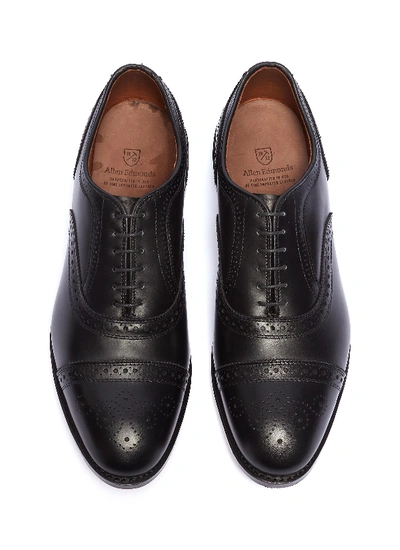 Shop Allen Edmonds 'strand' Leather Brogue Oxfords In Black
