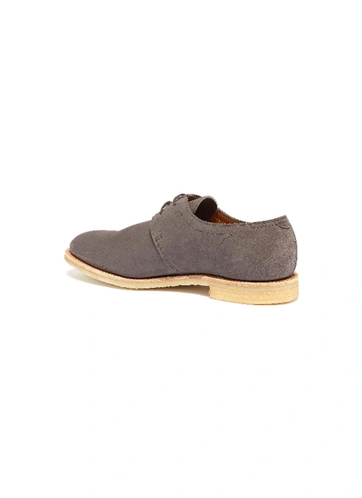 Shop John Lobb Drift' Suede Derbies In Grey