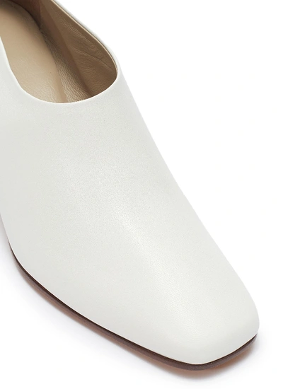 Shop Gray Matters 'micol' Choked-up Leather Pumps In White