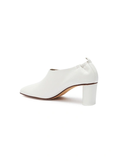 Shop Gray Matters 'micol' Choked-up Leather Pumps In White