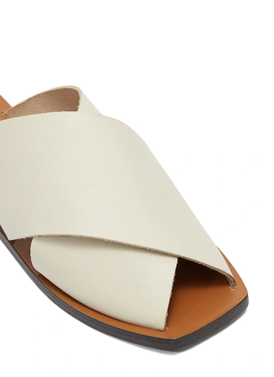 Shop Atp Atelier 'alicia' Cross Band Leather Slide Sandals