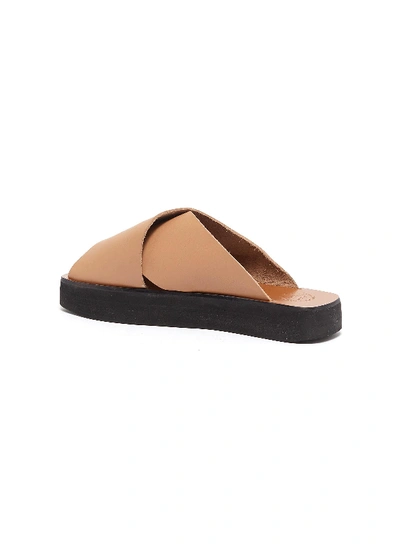 Shop Atp Atelier 'acai' Cross Band Leather Slide Sandals