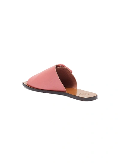 Shop Atp Atelier 'ceci' Buckled Leather Slide Sandals In Confetti