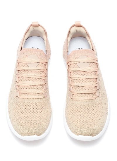 Shop Apl Athletic Propulsion Labs 'techloom Breeze' Knit Sneakers In Rose Dust / Rose Gold / White